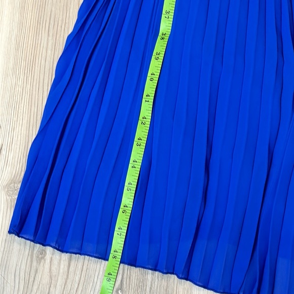 🆕NWT Sam Edelman Royal Blue, Pleated Maxi Skirt, S - Picture 11 of 13